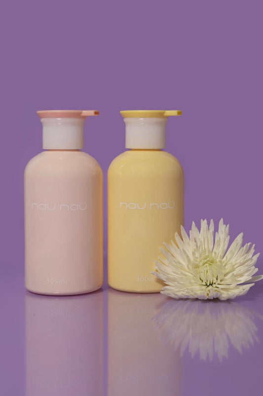 Nau Nau® Strength & Repair Hair Care Set – Vegan Shampoo + Deep Repair Conditioner – Shea Butter, Cacay Oil & Amino Acids – For Dry, Curly, or Damaged Hair – Sulfate-Free, Silicone-Free, Paraben-Free – 2 x 300 ml